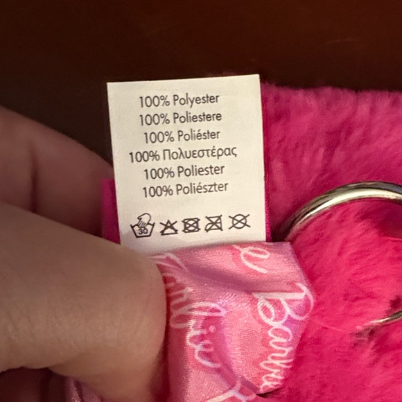 Barbie Mattel Y2K Purse Small Faux Fur Barbie Charm Snap Closure Purse - Picture 11 of 14